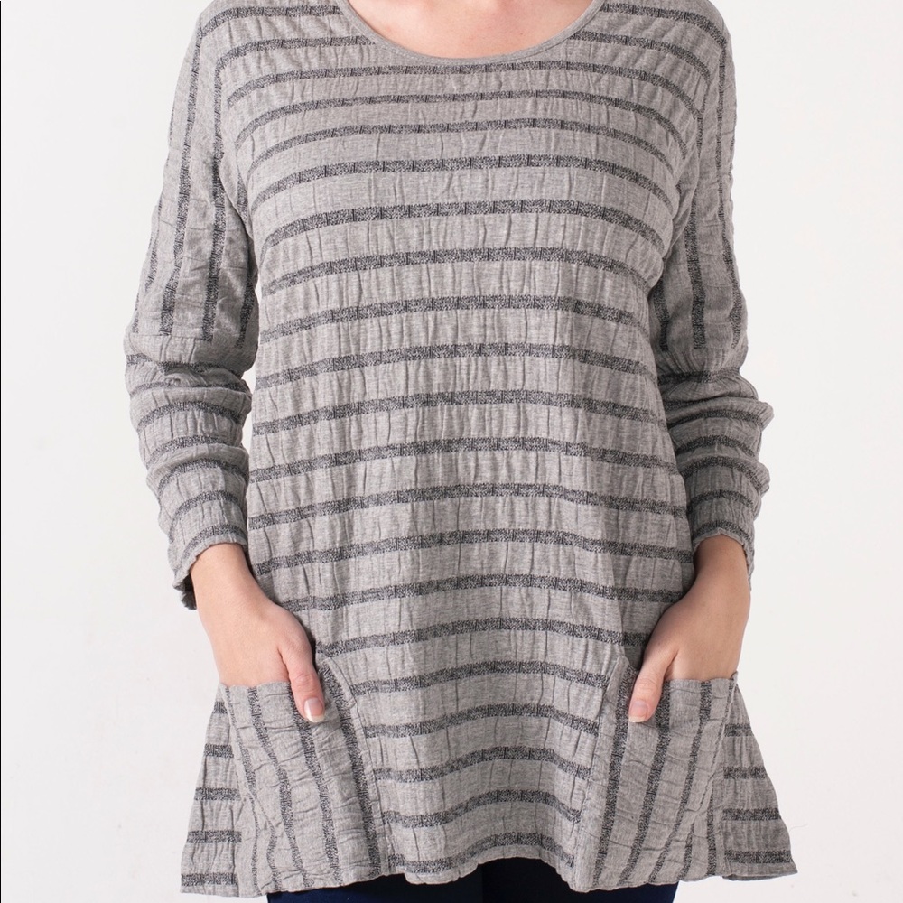 Textured Striped Top